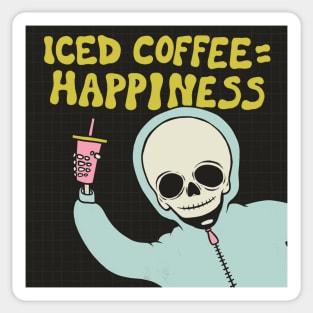 Iced Coffee = Happiness Sticker